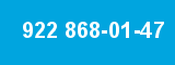 922 868-01-47 922 868-01-47